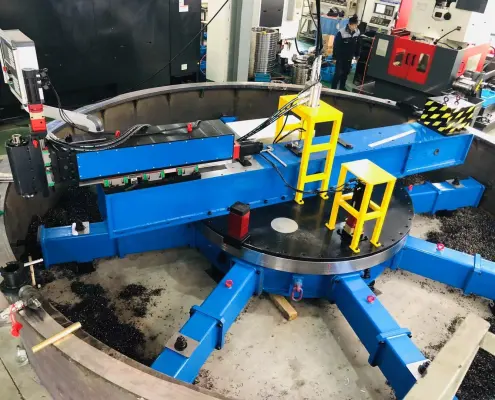 8M CNC Flange Facing Machine commissioning