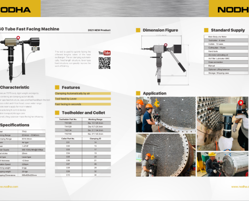 TF40 Tube Fast Facing Tool for heat-exchanger